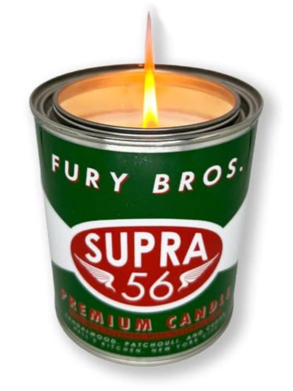 New Fury Bros. Supra 56 - Cedar, Sandalwood, Patchouli Soy Wax Candle